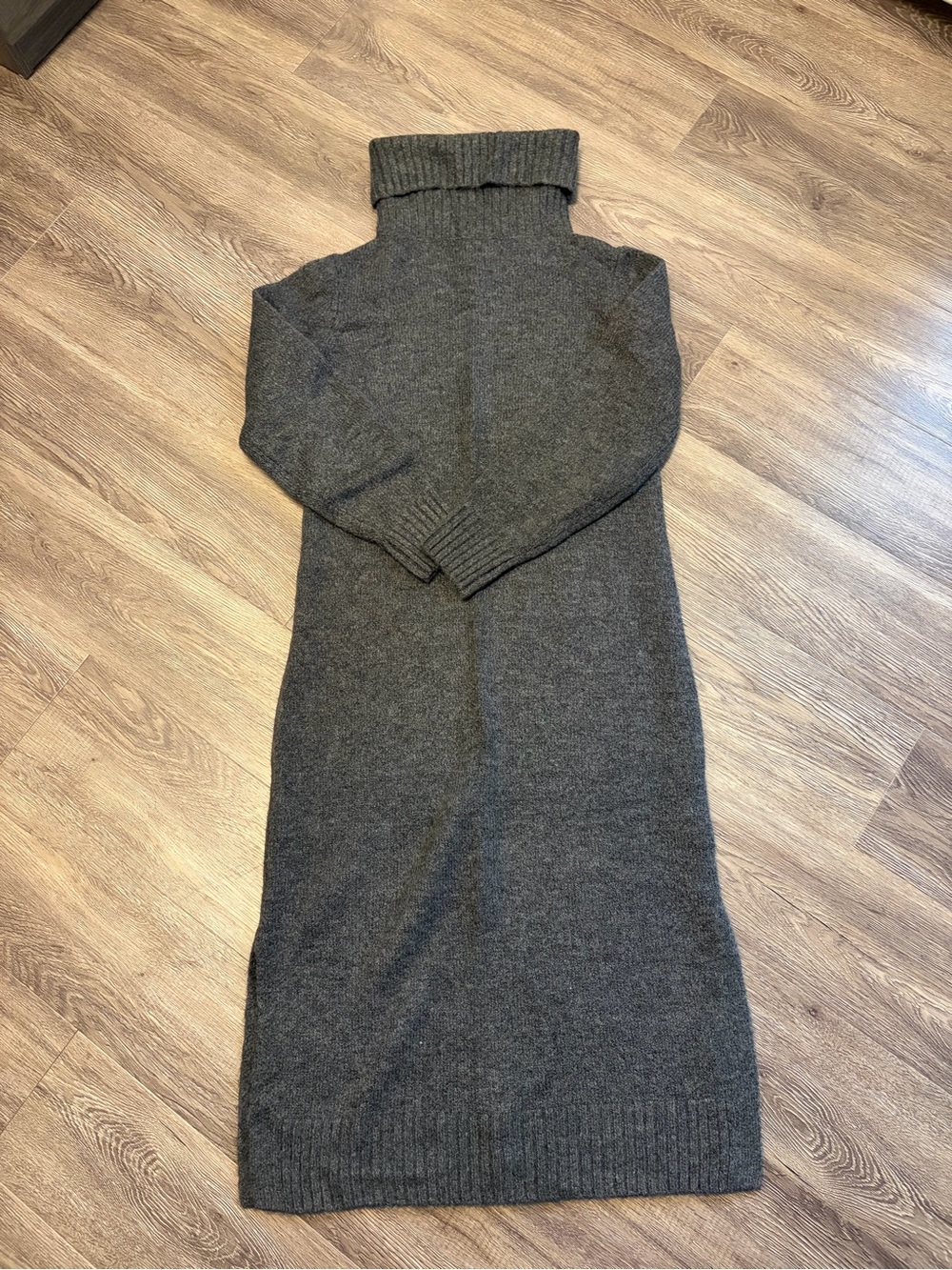Ricki's Charcoal Gray Turtleneck Maxi Sweater Dress